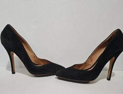 L.A.M.B Гвен Стефани черный замшевые каблуки насосы размер 8 карьера вечер осень - Изображение 1 из 4