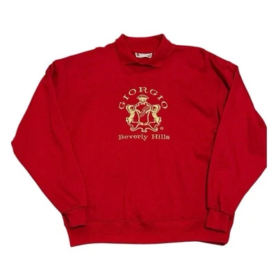 Vintage 90’s Giorgio Beverly Hills Emblem Men’s Size Large Pullover Sweatshirt - Image 1 of 4