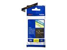 Brother TZe-334 - Standard adhesive - gold on black - Roll (1.2 cm x 8 m) 1 cass
