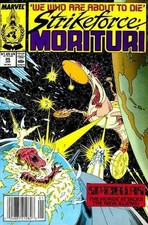 Strikeforce Morituri (1986) #  25 Newsstand (6.0-FN) Price tag on Cover