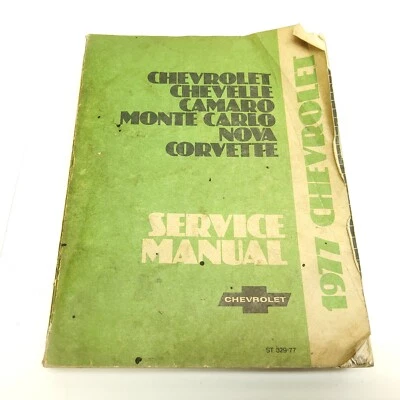 Chevrolet Corvette Chevelle Camaro Monte Carlo Nova 1977 manual de reparación de servicio Foto 1 de 4