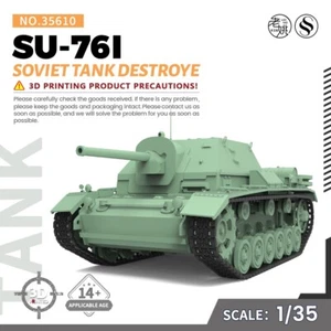 SSMODEL 610 V1.9 1/35 Kit Modelo Militar Destructor de Tanques SU-76I Soviético Guerra Mundial - Imagen 1 de 11