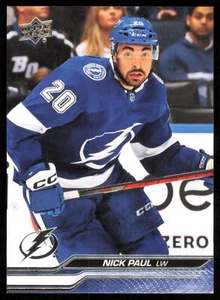 2023-24 Upper Deck Hockey Series 1 #163 Nick Paul Tampa Bay Lightning - Picture 1 of 2