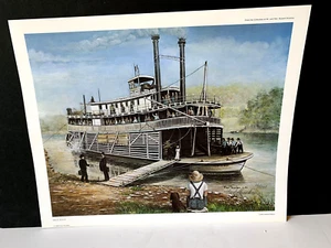 1985 "Old River Run" LMT. ED. Signed & Numbered Print by Fred Thrasher 21" X 17" - Picture 1 of 8