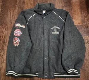 Chaqueta de Lana MLB Mercancía Genuina Medias Blancas Chicago 3 Tiempos Serie Mundial - 5X - Imagen 1 de 12