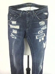 Pantalones de mezclilla Riley Destruidos Desgarrados Mujer Corte Botas Talla 28 - Imagen 1 de 6