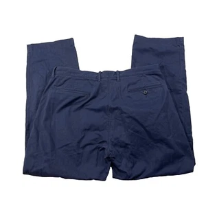 J Crew Pants Mens 36x32 (38X30) Blue Broken In Relaxed Fit Cotton Khaki Chino N2 - Picture 1 of 6