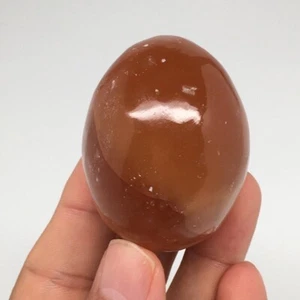 117.2g, 2"x1.6" Honey Color Onyx Polished Small Eggs from Morocco, MF3393 - Picture 1 of 9