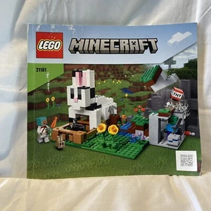 LEGO Minecraft Das Kaninchenhaus 21181 nur Gebäudeanleitung - Bild 1 von 2