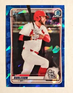 Alec Burleson 2020 Bowman Chrome #BD-45 1st Prospect SAPPHIRE REFRACTOR P44