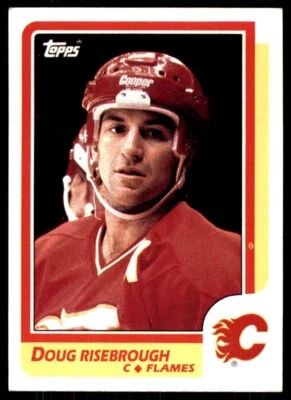 1986-87 Topps Doug Risebrough . Calgary Flames #196 - Image 1 of 2