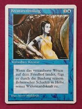 Magic The Gathering FOREIGN WHITE BORDERED GERMAN CREATURE BOND card MTG FWB