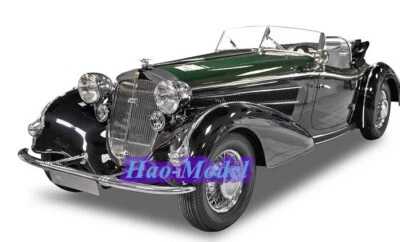 SunStar 1:18 Horch 855 Roadster 1939 Alloy Diecast Model Car Ornaments Black - Image 1 of 4
