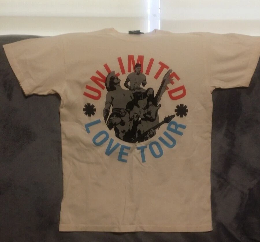 Camiseta Oficial Red Hot Chili Peppers 2023 Unlimited Love World Tour AUS Talla S Foto 1 de 4