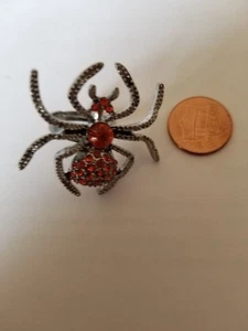 Adjustable Orange Spider Ring, Fits Size 6 ½ up to Size 8 - Bild 1 von 3