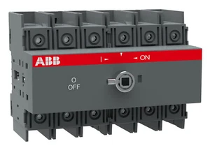 OT100F6,ABB,Non-Fused Disconnect switch 100A 6 Poles 600VAC,DIN Rail/Panel Mount - Picture 1 of 2