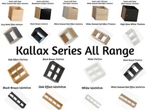 Ikea KALLAX Shelving Unit Storage Bookcase Insert Drawers All Colours "NEW"