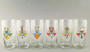 6 Biergläser mit Wappen. - Picture 1 of 5