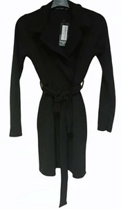 You're Always First Wrap Tie Waist Black Blazer Dress Size UK 8, EUR 36 (D13) - Picture 1 of 5