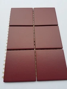 (LOT OF 1 TILE) Vintage Mauve/Wine/Pale Purple Ceramic Floor Wall Tile 3-3/4" - Picture 1 of 5