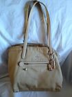 Coach Handbag Purse Tan Nylon Zip Tote Pre-owned Vintage