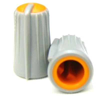 2x Orange Top Control Knob 3/16"dia D Shaft  for Mackie ONYX 4080 Mixing Console - Image 1 of 3