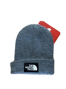 The North Face  Gray Winter Beanie Cuffed Logo Box (NF0A3FJX) - Picture 1 of 5