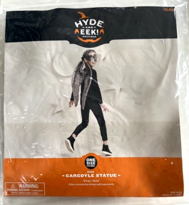 Hyde and Eek! Boutique Kids' Gargoyle Statue (Mask/Wings) One Size Fits Most New - Image 1 of 4