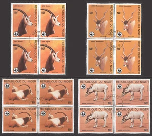 Antílope de animales salvajes Fauna N50 - WWF - 16v usado 1985 Níger - Imagen 1 de 1