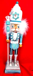 Nutcracker,Hollywood Nutcrackers by Kurt/Holly Adler, 17",New, Turquoise/Glitter - Picture 1 of 10