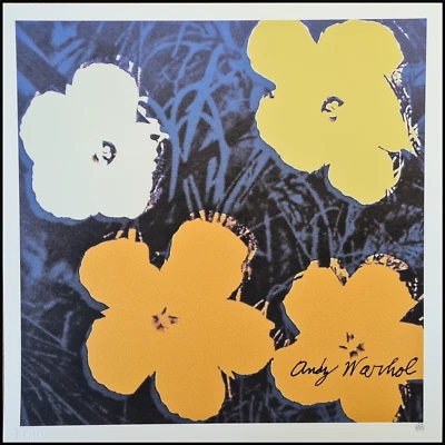 ANDY WARHOL * Flowers * lithograph * 50x50 cm * limited # 134/500 CMOA signed - Bild 1 von 4