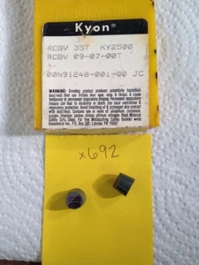 10 NEW KENNAMETAL RCGV 35T CERAMIC INSERTS 09 07 00T GR: KY2500 USA MADE {X692} - Picture 1 of 2