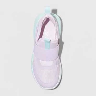 Zapatillas Pull-On Performance Plateadas para Niños - Todo en Movimiento - Lt púrpura - Talla 4 - Nuevas Foto 1 de 4