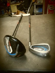 2 TOP FLIGHT JUNIOR FD Ti Matrix Driver & 8 IRON RIGHT Handed RH 5 to 8 years? - Picture 1 of 10