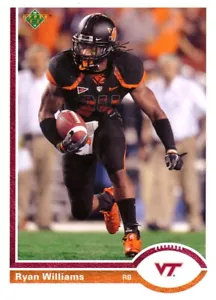 20 aniversario Ryan Williams INSERT-RC Virginia Tech VT-HOKIES - Imagen 1 de 1