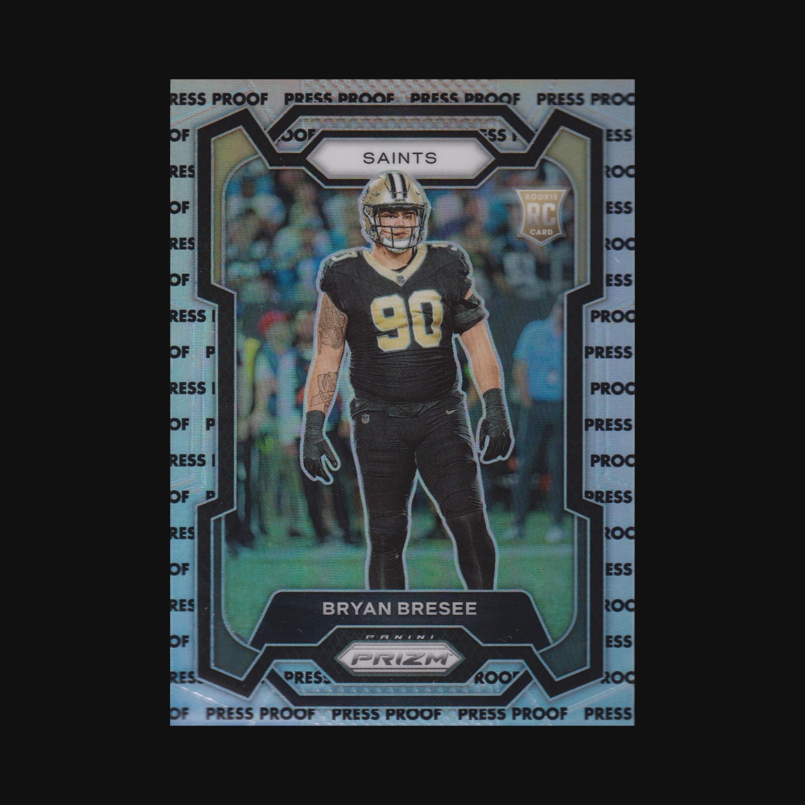 2023 Panini Prizm Press Proof #372 Bryan Bresee Rookie New Orleans Saints