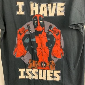 T-Shirt Herren Marvel Spiderman Logo ""I Have Issues"" schwarz Grafik Größe L - Bild 1 von 4