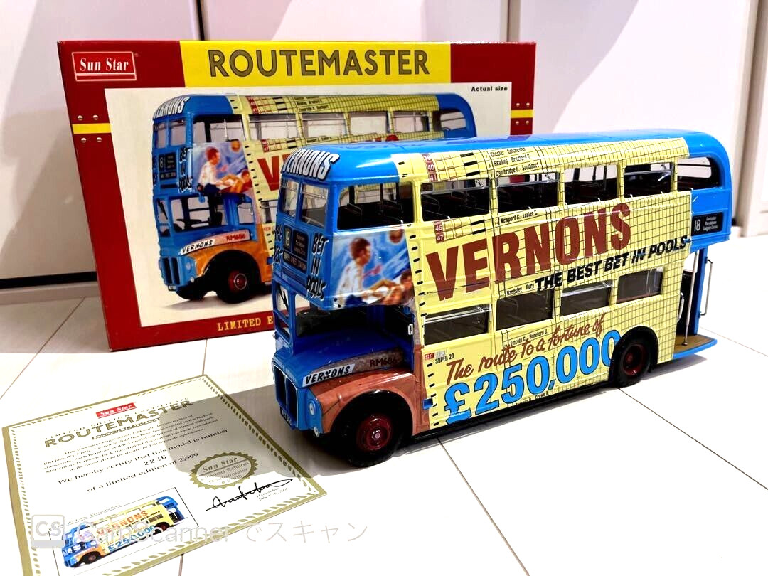 特価 サンスター 1/24 ルートマスター 2999台限定 ロンドンバス 箱付き