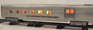 VTG 1950 American Flyer Lines 660 Aluminum Passenger, Baggage Combo Car. - Picture 1 of 4