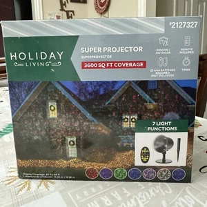 Holiday Living Indoor-Outdoor Christmas PROJECTOR 7 Light Functions & Remote - Picture 1 of 7