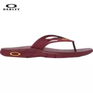Sandalias Oakley Ellipse chanclas para hombre rojas 10,12 nuevas con etiquetas skate streetwear surf - Imagen 1 de 5