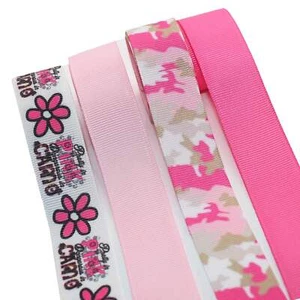 WD2U Remnants 4 Yards Assorted Printed Grosgrain Ribbon Yardage Hair Bows Crafts - Picture 1 of 4