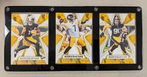 PITTSBURGH STEELERS 3 CARD PLAQUE JUJU SMITH-SCHUSTER BEN ROETHLISBERGER TJ WATT - Picture 1 of 1