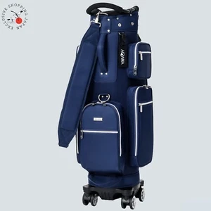 Honma Golf 4 Wheel Trolley Cart Bag 9inch 4-way Men's 2025 New Shoe Pocket Navy  - Picture 1 of 8
