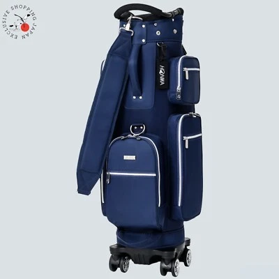 Honma Golf 4 Wheel Trolley Cart Bag 9inch 4-way Men's 2025 New Shoe Pocket Navy  - Image 1 of 4