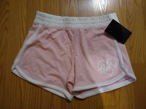 Hurley Girls Shorts Size Large M Pink White NEW NWT  - Picture 1 of 4