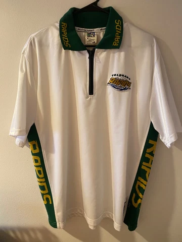 Vintage Score First MLS Colorado Rapids Crew Polo Shirt Large White Cover