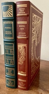 Signed First Editions Of Michael Crichton’s “Travels” & “Rising Sun”. - Picture 1 of 11