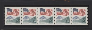 1989 US Scott #2280a, 25c Flag over Yosemite , PNC5, Plate#5 - Picture 1 of 1
