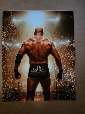 WWE Bill Goldberg Final Pyro Entrance  8x10 Photo Last Match Composite  - Image 1 of 2